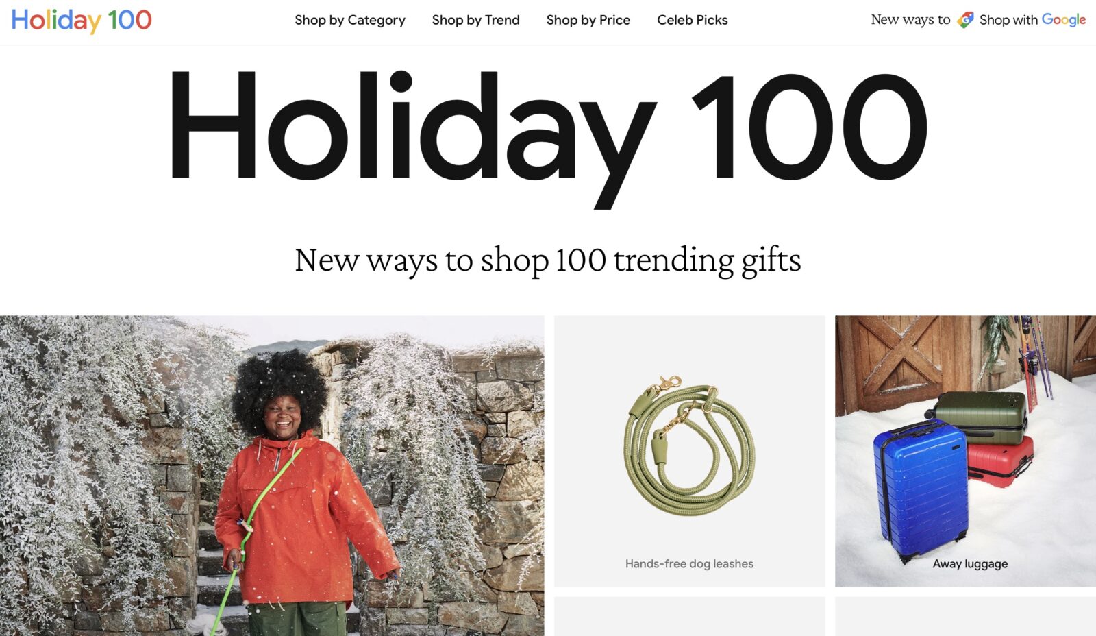 Google launches "Holiday 100" gift guide