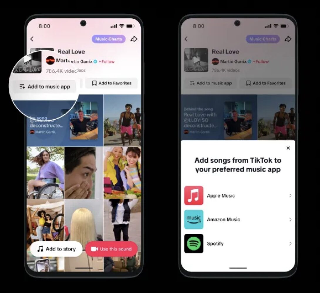 TikTok launches Add to Music App in partnership with major music  streaming services