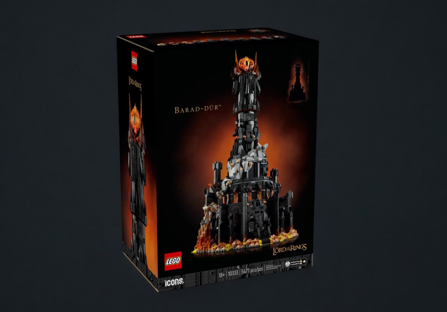 LEGO unveils massive 5,471-Piece Barad-dûr set for Lord of the Rings ...